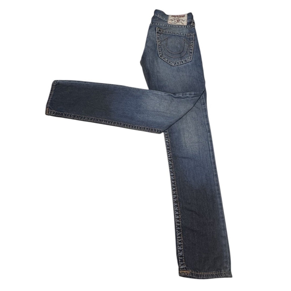 True Religion Women's Skinny‎ Fit Distressed Straight Leg 30" Waist X 41.5" Legs
